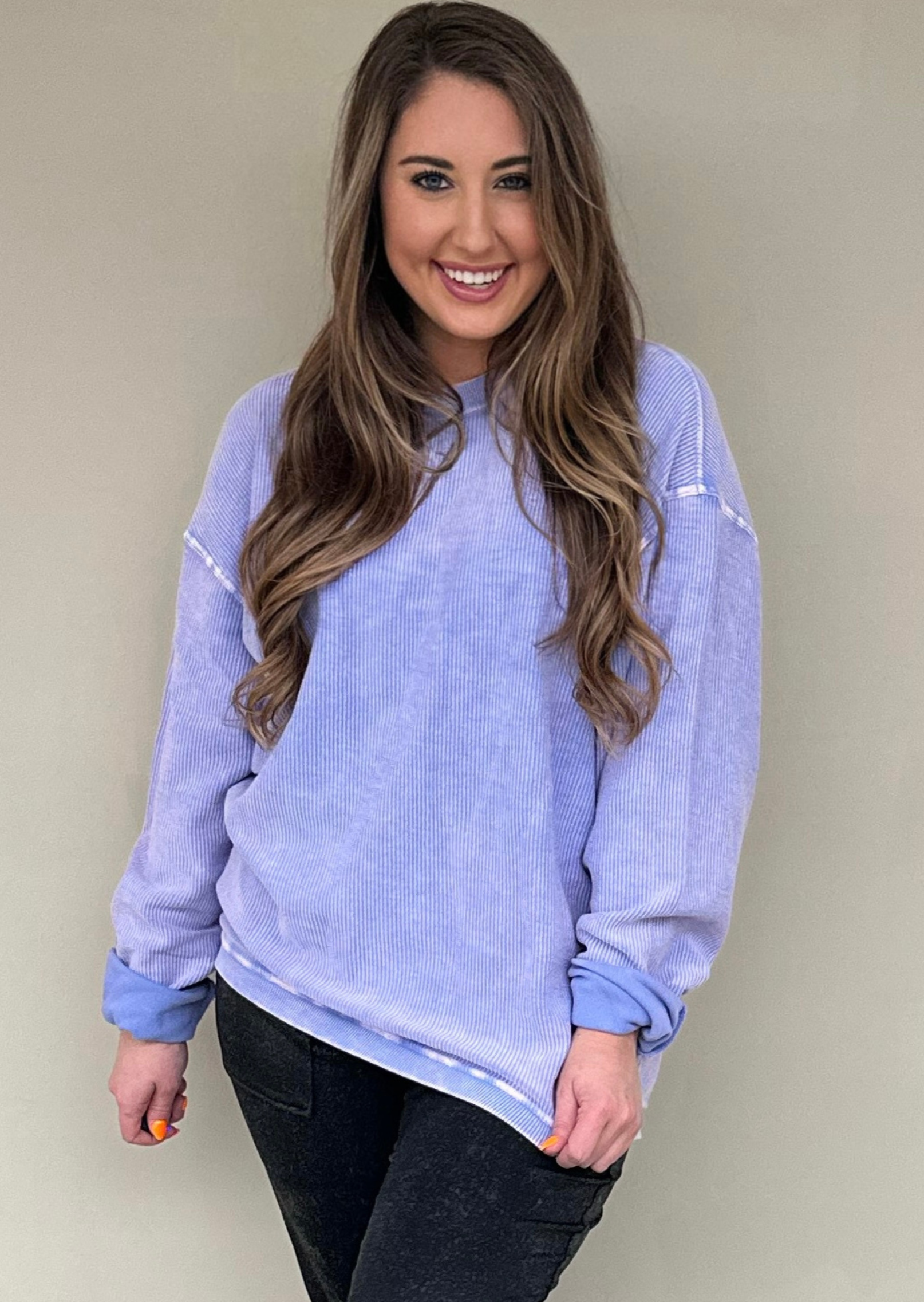 Periwinkle best sale blue sweatshirt