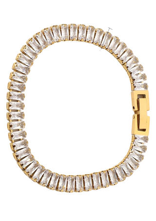 Baroness 18k Gold Plated CZ Bracelet