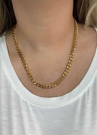 Cuban Snake 18k Gold Necklace