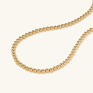 Mini 18k Gold Filled Bead Necklace