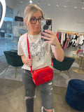 Red Glitter Star Bag