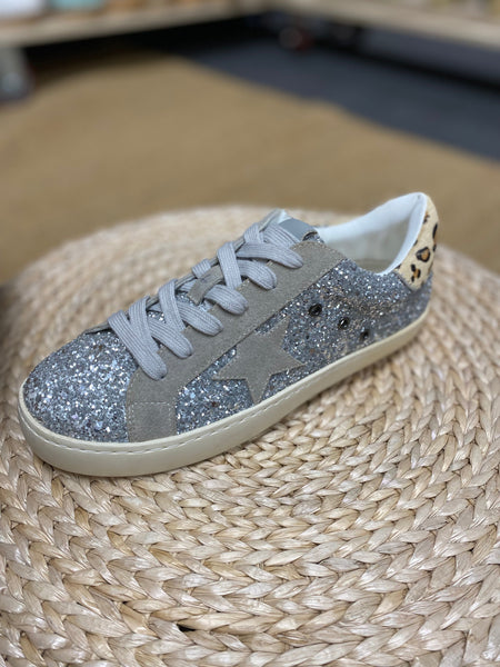 Skylar Silver Glitter Sneaker